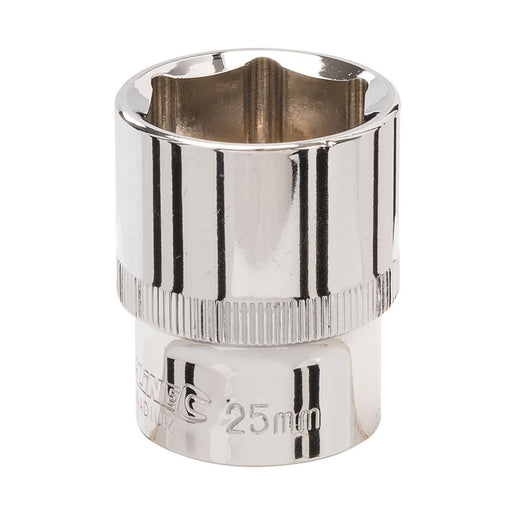 Silverline Socket 1/2" Drive 6pt Metric 25mm Silverline  - Dynamic Drive