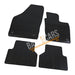 White Trim Tailored Black Rubber Car Mats for Audi Q3 11 ON Set of 4 With 4 Clips UKB4C  - Dynamic Drive