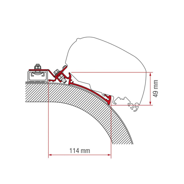 Fiamma Adapter Kit for Rapido Distinction 600 RVs