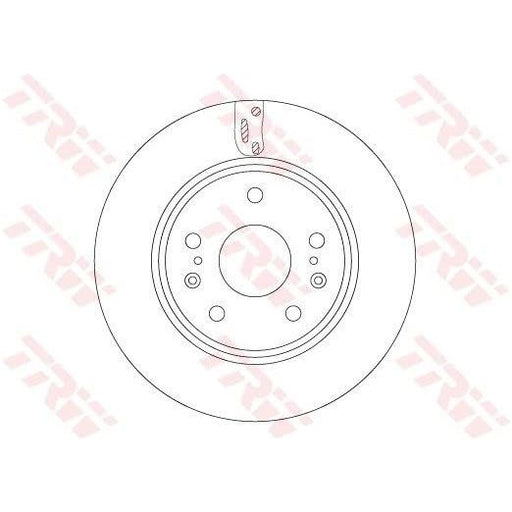 Genuine TRW Brake Disc (Pair) DF6703 TRW  - Dynamic Drive