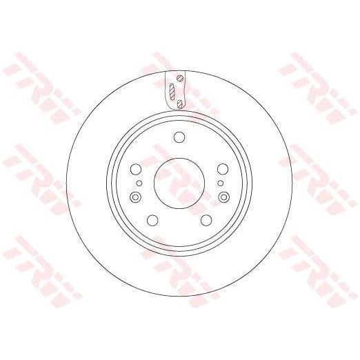 Genuine TRW Brake Disc (Pair) DF6703 TRW  - Dynamic Drive