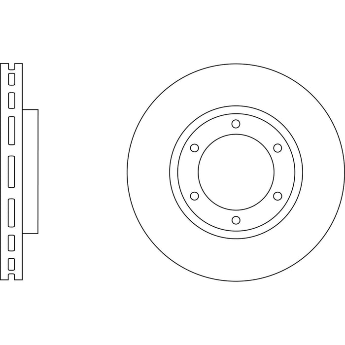 Genuine APEC Front Brake Discs & Pads Set Vented for Toyota Dyna