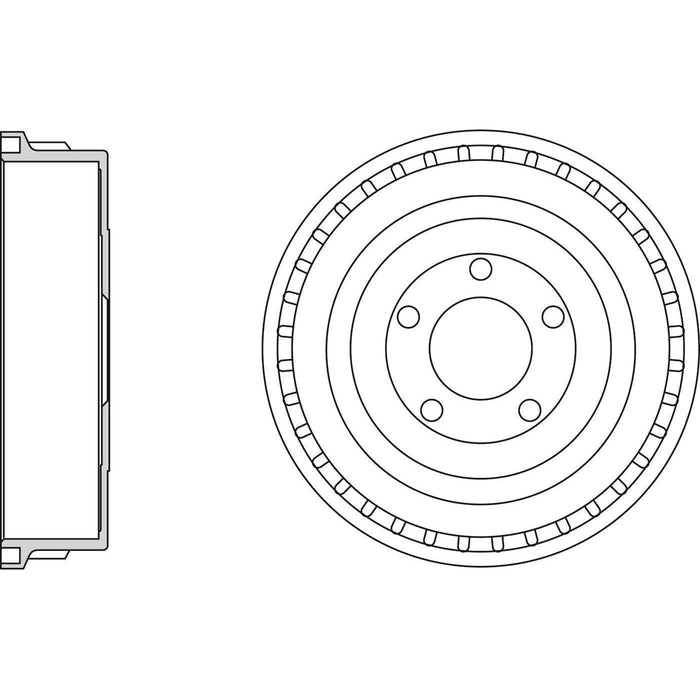 Apec Brake Drum Rear Fits Chrysler Voyager