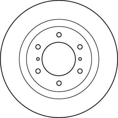 Genuine TRW Brake Disc (Single) DF4943S TRW  - Dynamic Drive