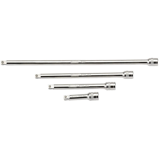 Draper Wobble Extension Bar Set, 1/4" Sq. Dr., Micro Satin Chrome (4 Piece) Draper  - Dynamic Drive