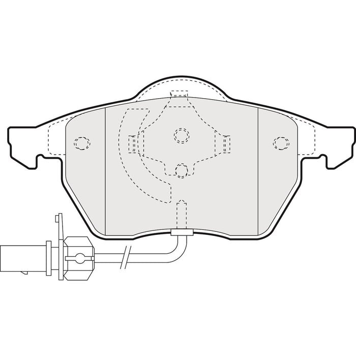 Genuine APEC Front Brake Discs & Pads Set Vented for VW Sharan