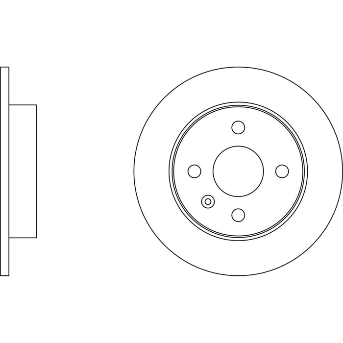 Genuine APEC Rear Brake Discs & Pads Set Solid for Opel Astra Apec  - Dynamic Drive