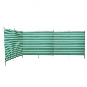 Blue Diamond Windbreak 7 Wooden Pole Canvas Green 5.4M