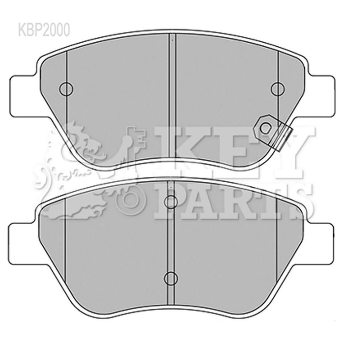 Genuine Key Parts KBP2000 Front Brake Pads-Includes Wear Indicators (Bosch)