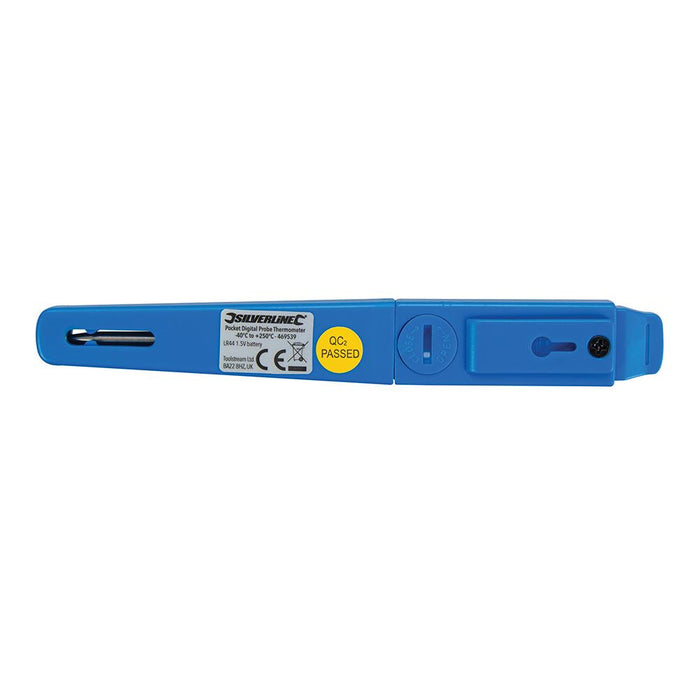 Silverline Pocket Digital Probe Thermometer -40°C to +250°C