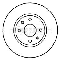 Genuine Borg & Beck Brake Disc Pair fits Hyundai i20 ESP 09 BBD4822 Borg & Beck  - Dynamic Drive