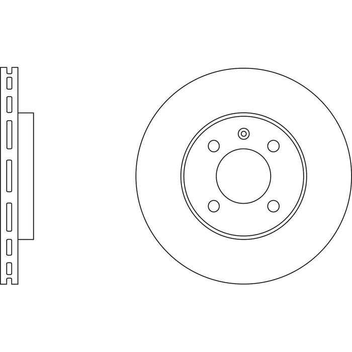 Apec Brake Disc Front Fits Seat Arosa Cordoba Ibiza Inca Toledo VW Caddy Corrado