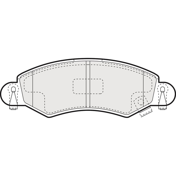 Genuine APEC Front Brake Discs & Pads Set Vented for Opel Agila