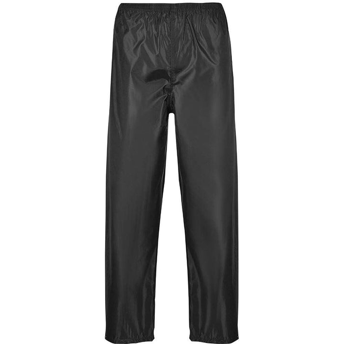 Portwest Classic Rain Trousers - Black - XXX Large (Regular) Portwest  - Dynamic Drive