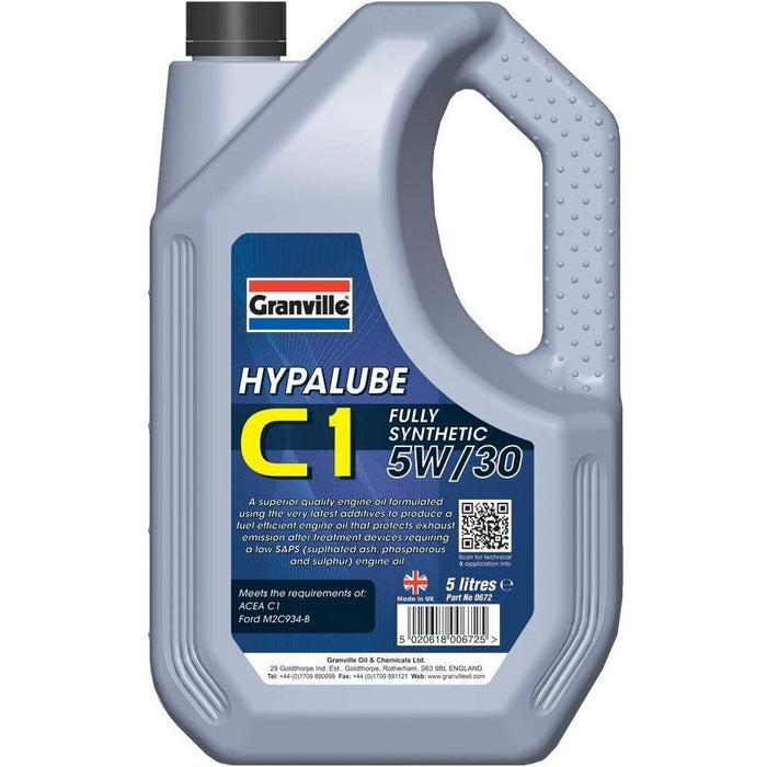 5w30 Fully Synthetic Engine Oil C1 5 Litre Petrol and Diesel ACEA:C1 Granville Granville  - Dynamic Drive