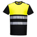 Portwest Pw3 Hi-Vis Cotton Comfort Class 1 T-Shirt S/S PW311BKYXXXL Portwest  - Dynamic Drive