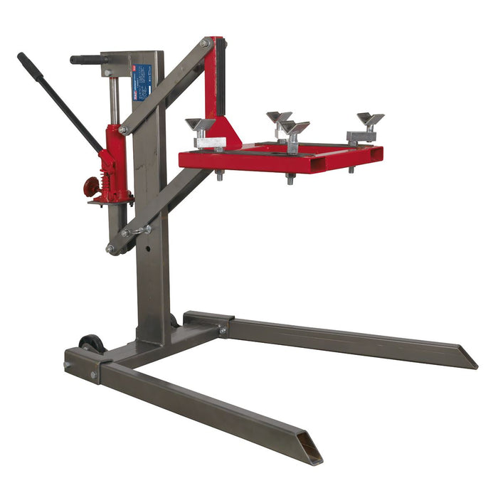 SINGLE POST MOTORCYCLE LIFT 450KG CAPACITY Sealey  - Dynamic Drive