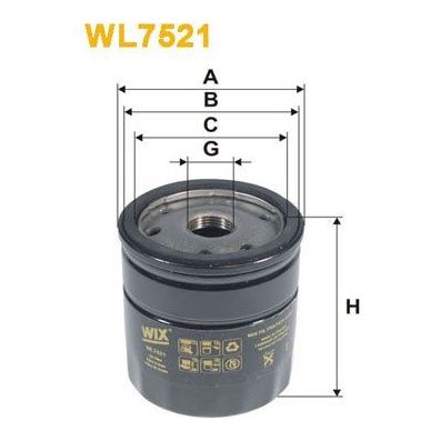 Genuine WIX Oil Filter Spin-On fits VW Polo TDi|TDi BlueMotion - 1.4 - 14-17 WL Wix Filters  - Dynamic Drive