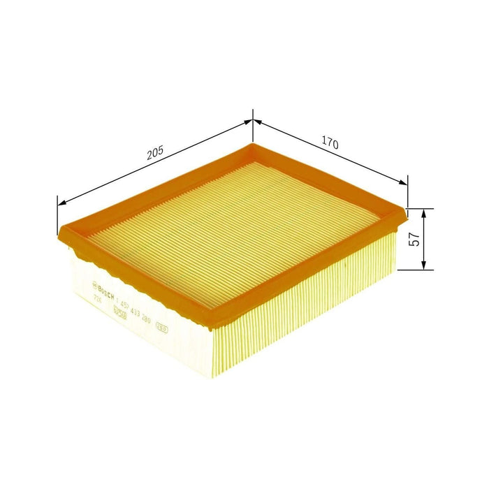 Genuine Bosch Car Air Filter S3280 fits Peugeot 206 - 2.0 - 99-07 1457433280