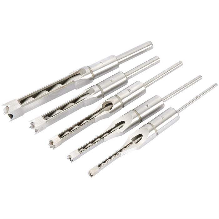 Draper Hollow Square Mortice Chisel and Bit Set (5 Piece) 40406