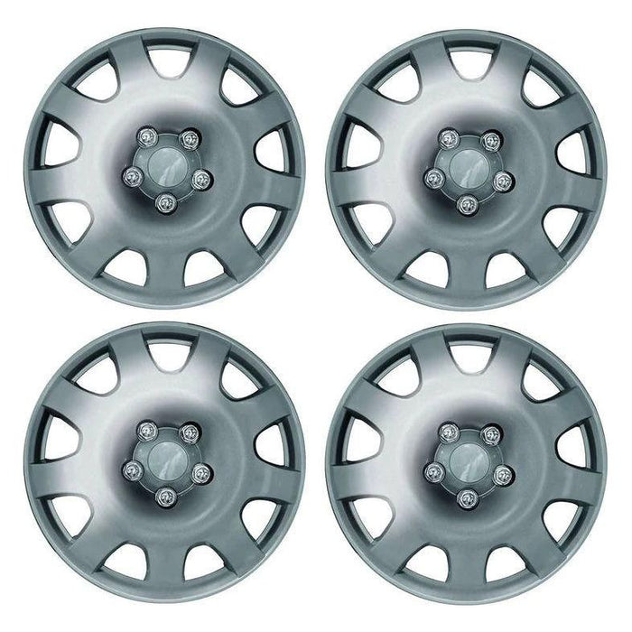 Set of 4 15" Silver Wheel Trims / Hub Caps