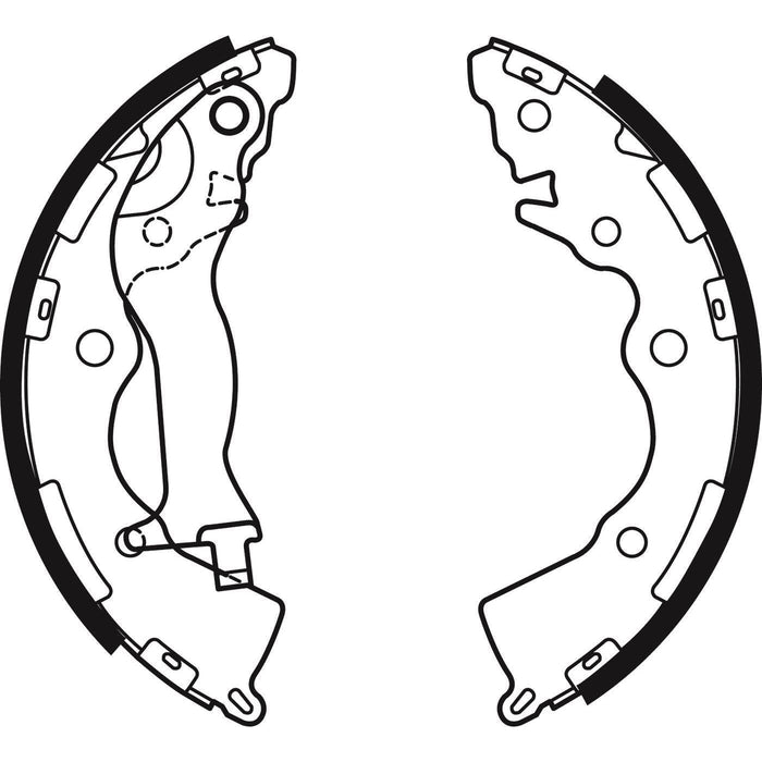 Apec Brake Shoe Rear Fits Hyundai Accent Kia Rio