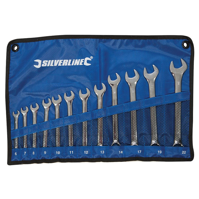 Silverline Combination Spanner Set 12pce 6 - 22mm 633799