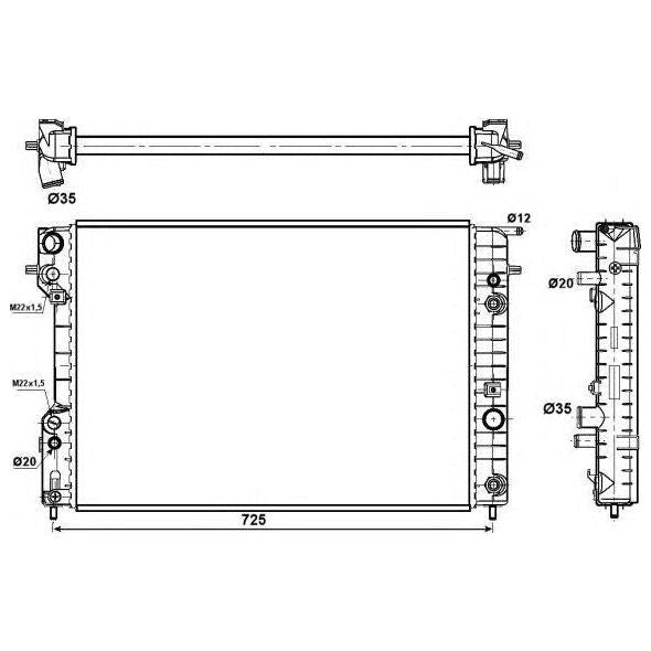 NRF Radiator 529689