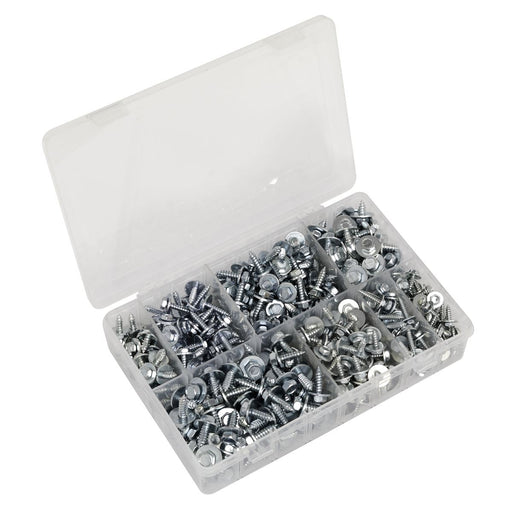 Sealey Acme Screw with Captive Washer Assortment 425pc AB425AS Sealey  - Dynamic Drive