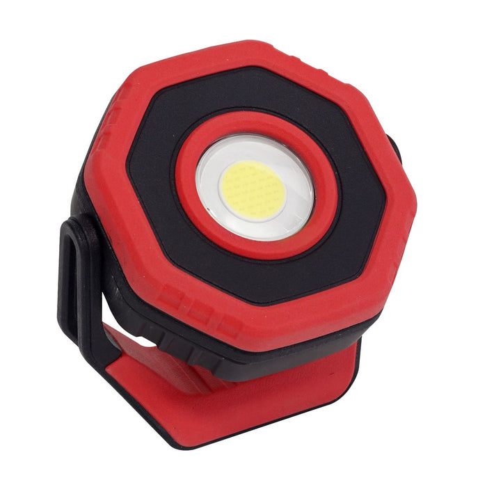 Sealey Rechargeable Pocket Floodlight with Magnet 360 7W COB LED Red LED700PR Sealey  - Dynamic Drive