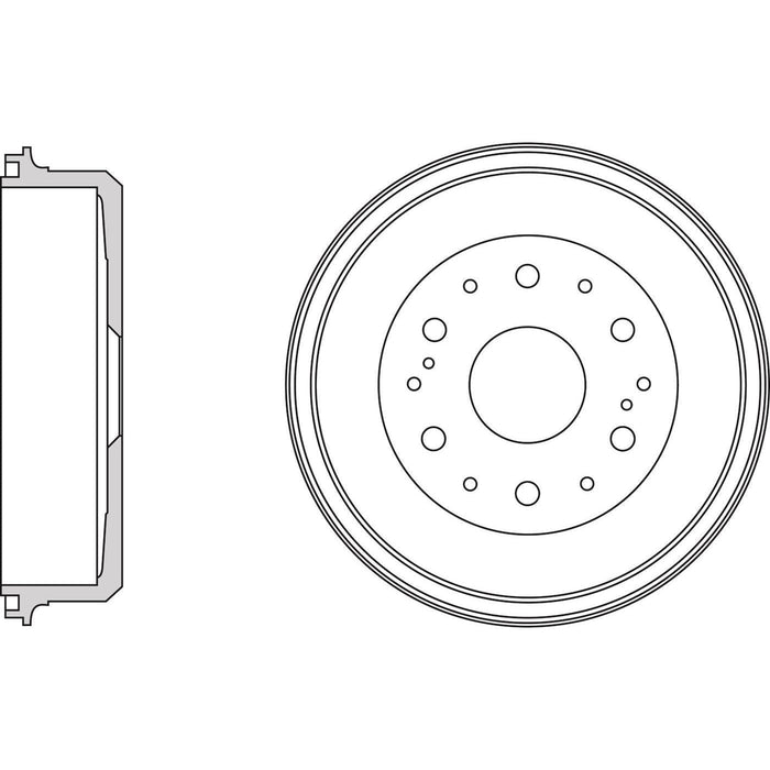 Apec Brake Drum Rear Fits Toyota Hi-Ace