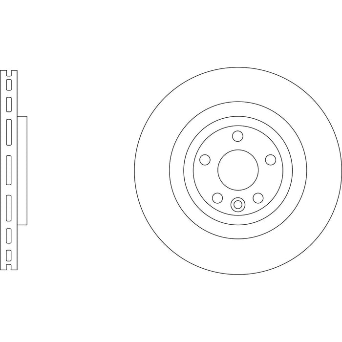 Genuine APEC Rear Brake Discs & Pads Set Vented for Jaguar F-Pace