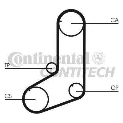 Genuine Continental ContiTech Timing Belt Kit fits Volvo 9409601990 CT825K1 ContiTech  - Dynamic Drive