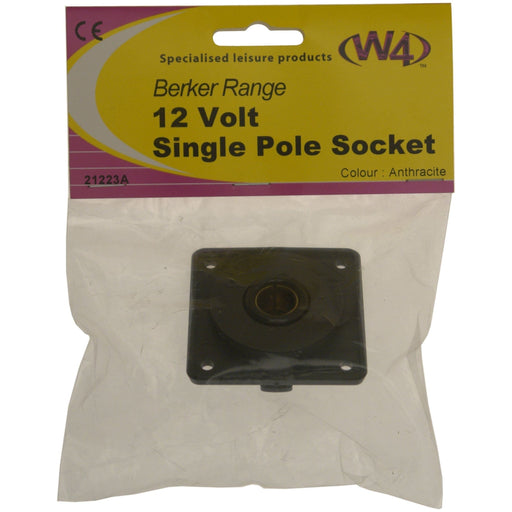 MDS1203 W4 12v Single Pole Socket Anthracite 21223A W4  - Dynamic Drive