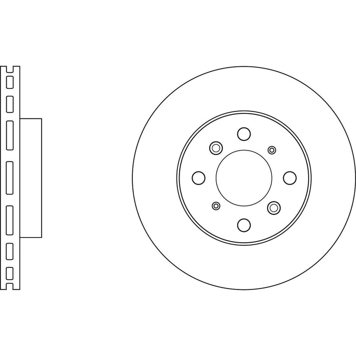 Apec Brake Disc Front Fits Honda Integra