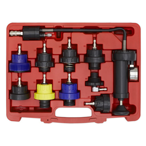 Sealey Cooling System Pressure Test Kit 10pc VS0013 Sealey  - Dynamic Drive