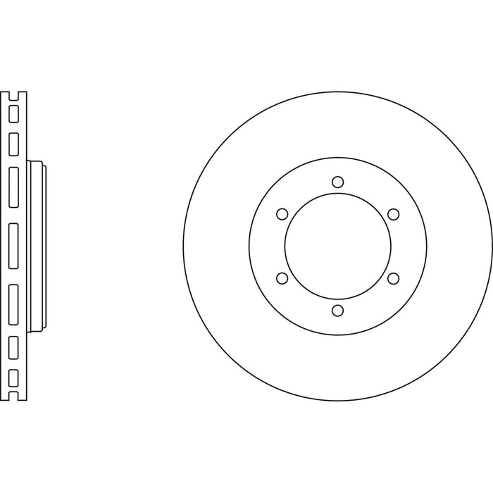 Genuine APEC Front Brake Discs & Pads Set Vented for Carbodies FX Fairway