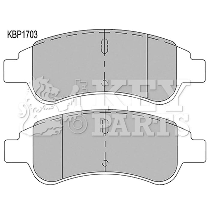 Genuine Key Parts KBP1703 Front Brake Pads (Bosch)