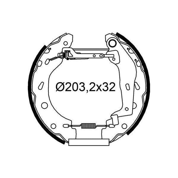 Valeo Drum Brake Fast Fit Kit 554974 Automotive Part fits Smart (Mcc) Valeo  - Dynamic Drive