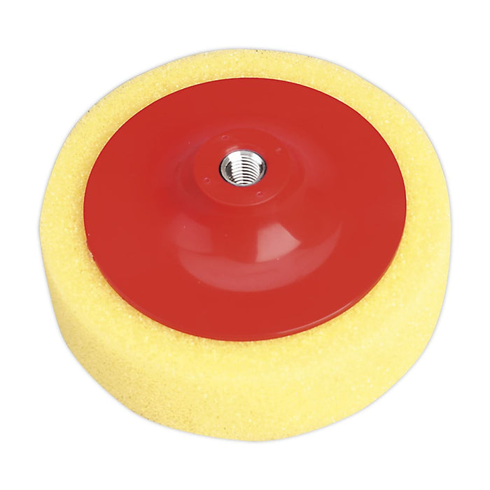 Sealey Buffing & Polishing Foam Head150 x 50mm M14 x 2mm Yellow/Coarse Sealey  - Dynamic Drive