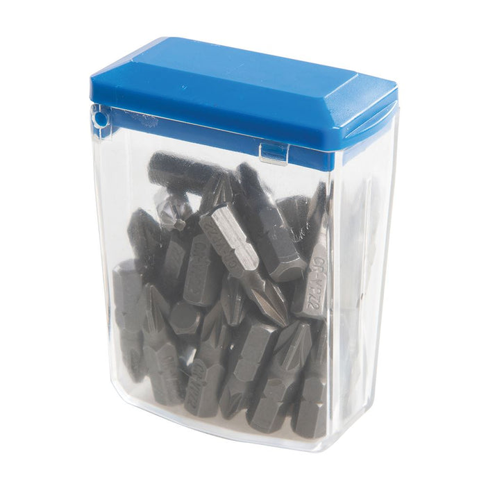 Silverline Pozidriv Cr-V 6150 Screwdriver Bits 30pk PZ2