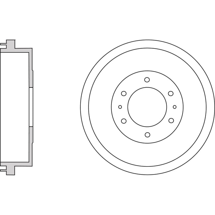 Apec Brake Drum Rear Fits Nissan Terrano