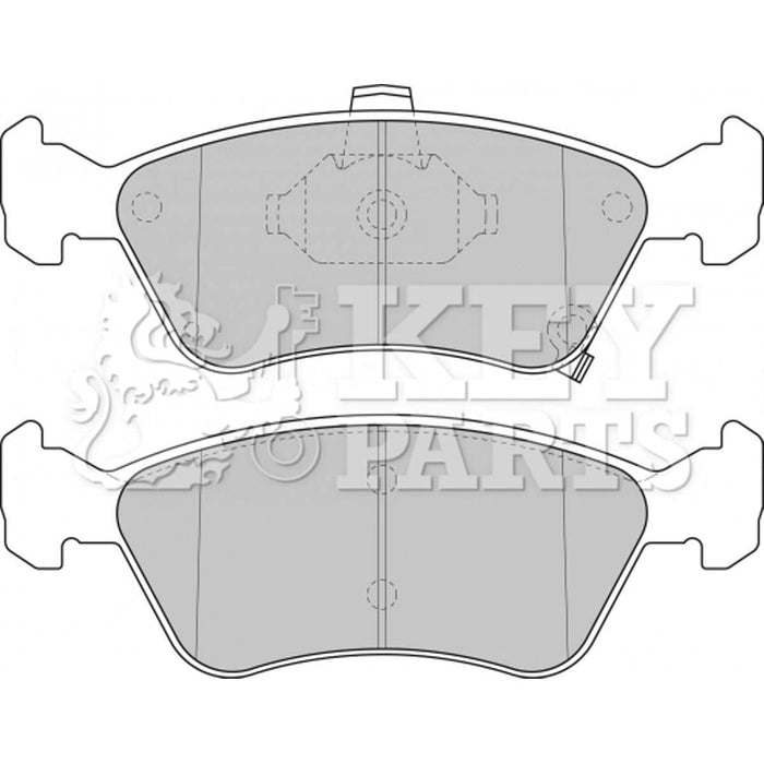 Genuine Key Parts KBP1684 Front Brake Pads-Includes Wear Indicators (Ate-Teves)