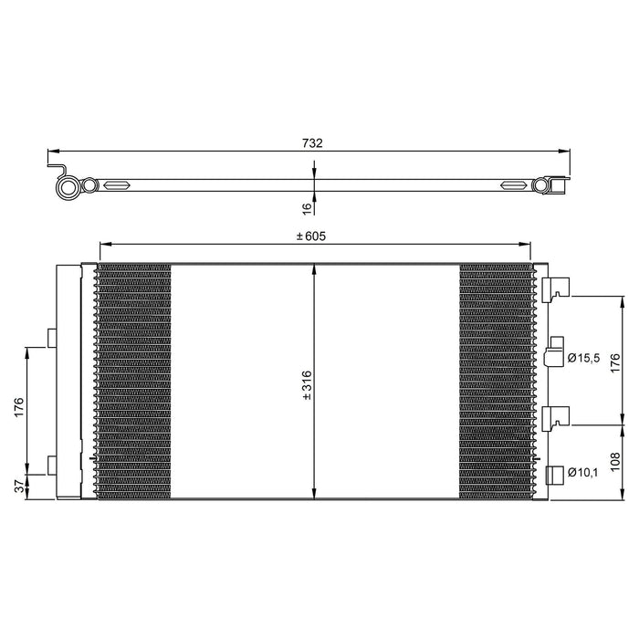 NRF Condenser 35969 NRF  - Dynamic Drive