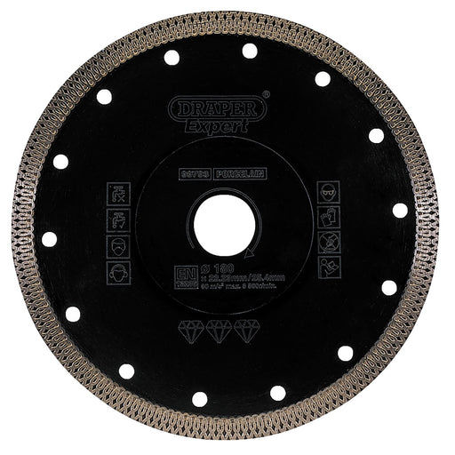 Draper Turbo-X Porcelain Diamond Blade, 180mm 99793 Draper  - Dynamic Drive