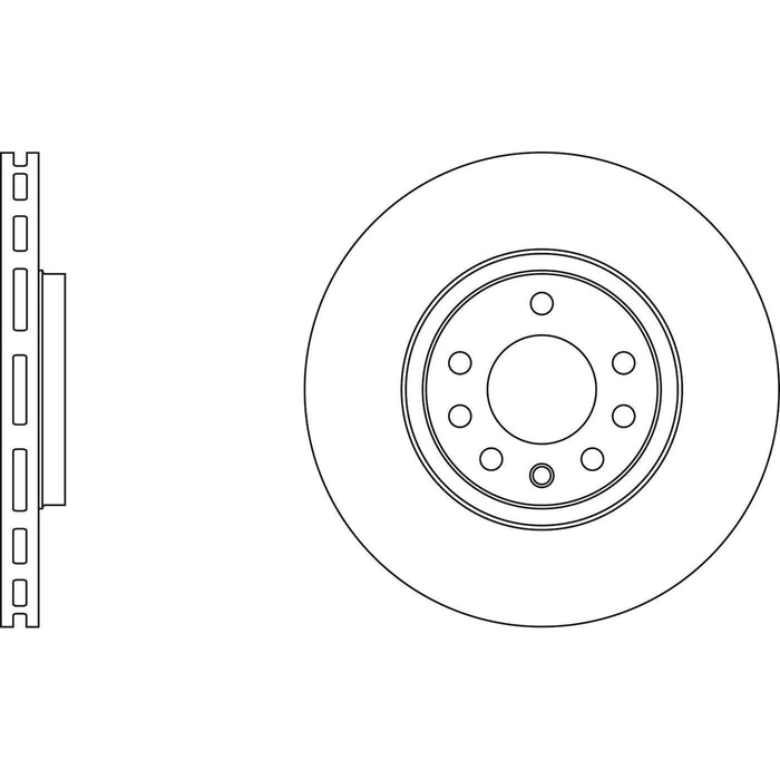 Apec Brake Disc Front Fits Opel Adam Astra Corsa Meriva Zafira Saab 9-3 9-5 Vaux