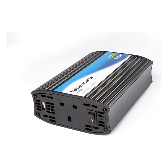 Ring RINVU500 Powersource 500W Inverter with Three Pin Socket and USB