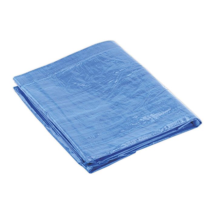 Sealey Tarpaulin 3.66 x 4.88m Blue TARP1216