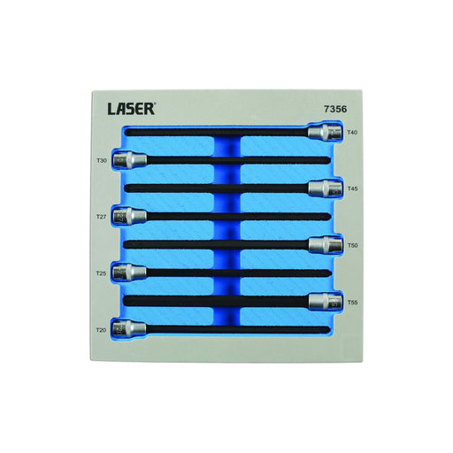 Laser Extra Long Star Socket Bit Set 3/8"D 8pc 7356 Laser Tools  - Dynamic Drive