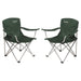 2x Outwell Catamarca Folding Chair Camping Caravan Fishing Green 2022 125kg Outwell  - Dynamic Drive